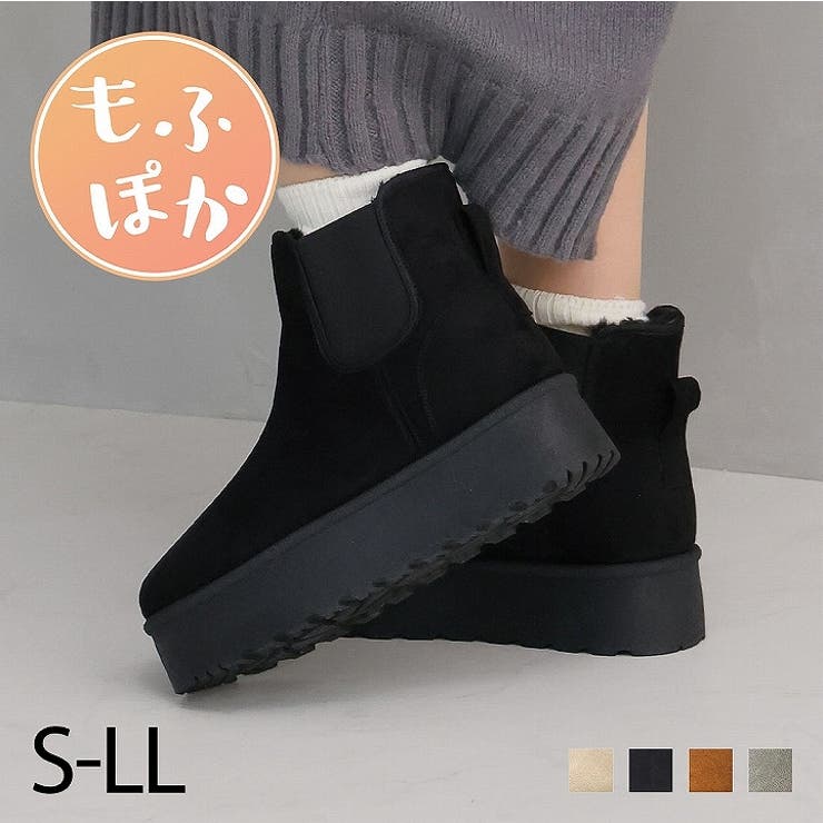 厚底サイドゴアムートンブーツ | VIVIAN COLLECTION | 詳細画像1 