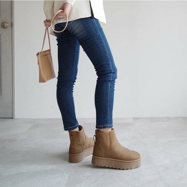 厚底サイドゴアムートンブーツ | VIVIAN COLLECTION | 詳細画像15 