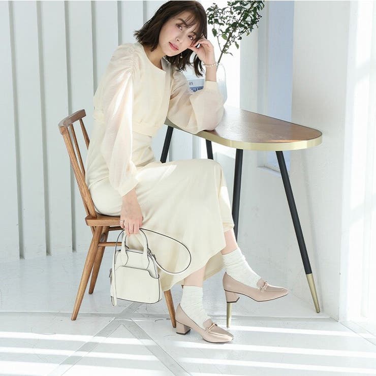 スクエアトゥビット付きローファーパンプス | VIVIAN COLLECTION | 詳細画像12 