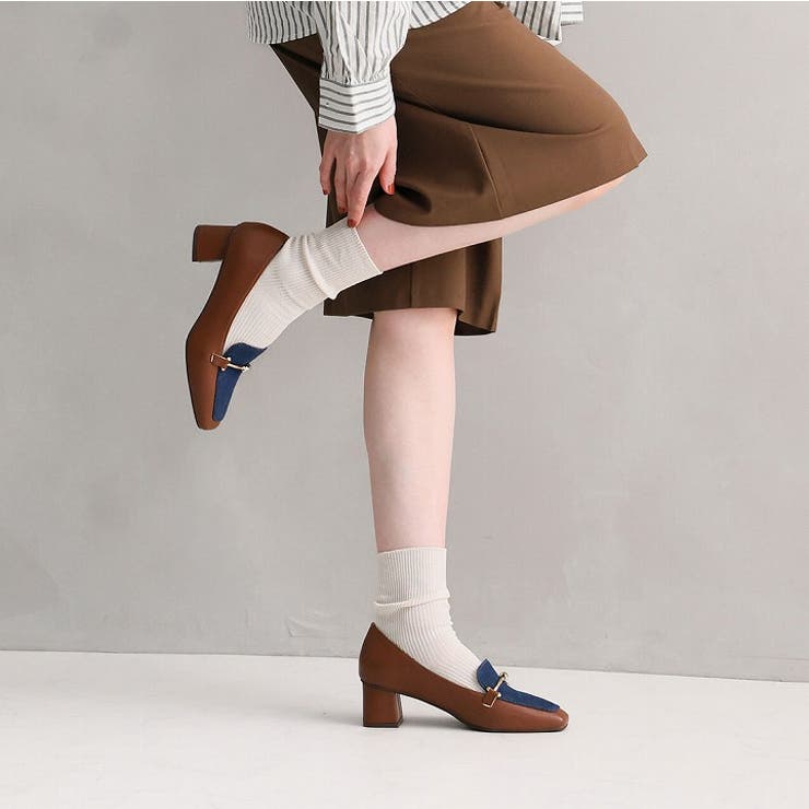 スクエアトゥビット付きローファーパンプス | VIVIAN COLLECTION | 詳細画像20 