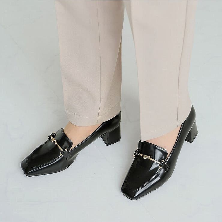 スクエアトゥビット付きローファーパンプス | VIVIAN COLLECTION | 詳細画像7 