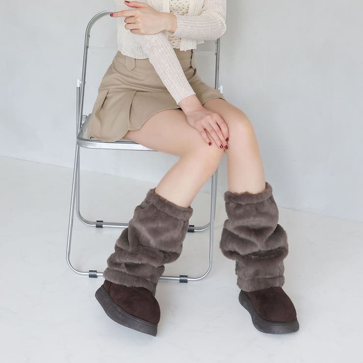 もふぽか2WAY厚底ムートンファーカバーブーツ | VIVIAN COLLECTION | 詳細画像16 