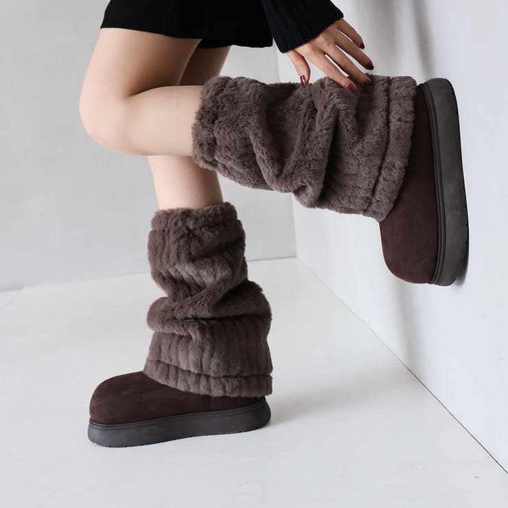 もふぽか2WAY厚底ムートンファーカバーブーツ | VIVIAN COLLECTION | 詳細画像12 
