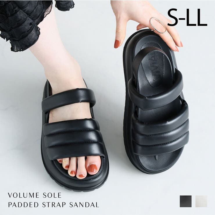 厚底パデッドストラップサンダル | VIVIAN COLLECTION | 詳細画像1 