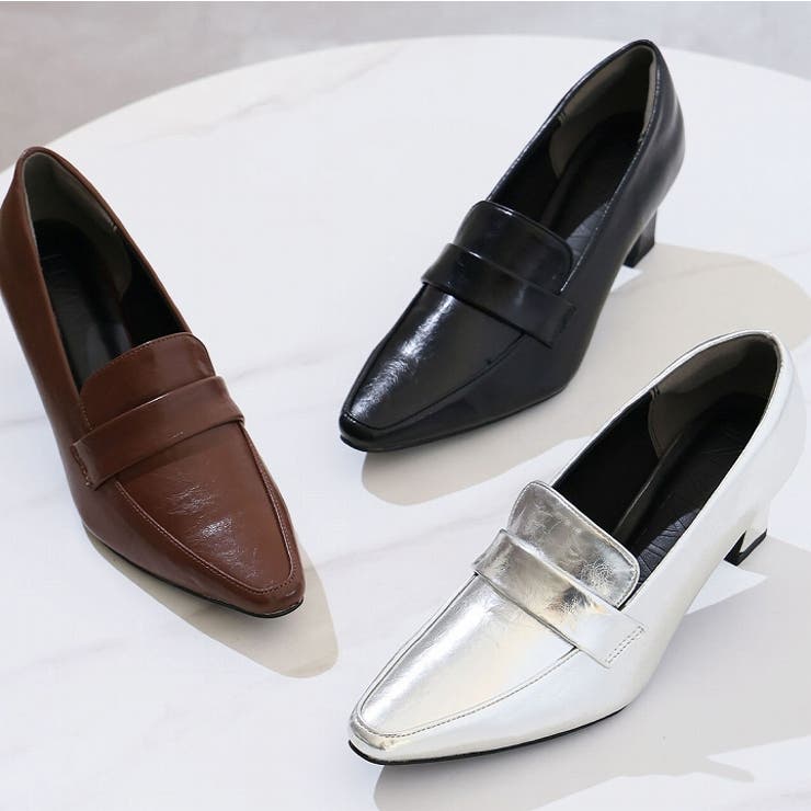 【美品】シャネル　ブーツ　ヒール　パンプス　ミュール　革靴　ローファー パンプス チャンキーヒール ローファー[品番：AGCW0003599