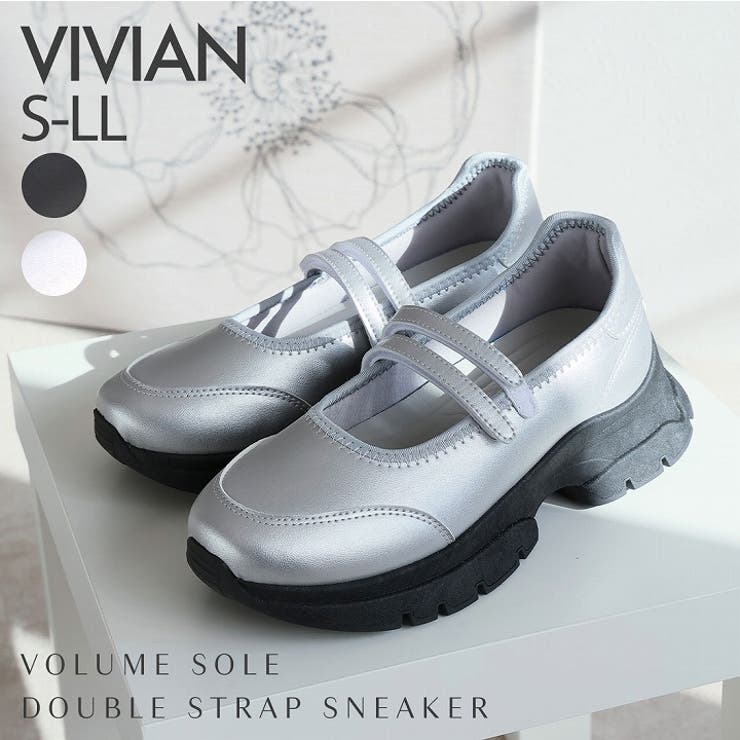 厚底ダブルストラップスニーカー[品番：VIVS0009991]｜VIVIAN
