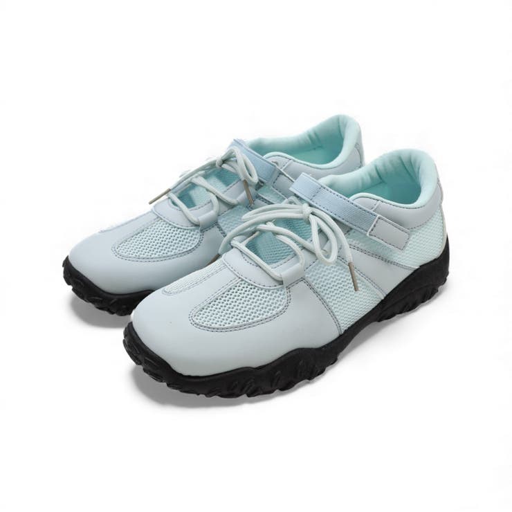 ブルー | やわらかソールレースアップベルトスニーカー | VIVIAN COLLECTION