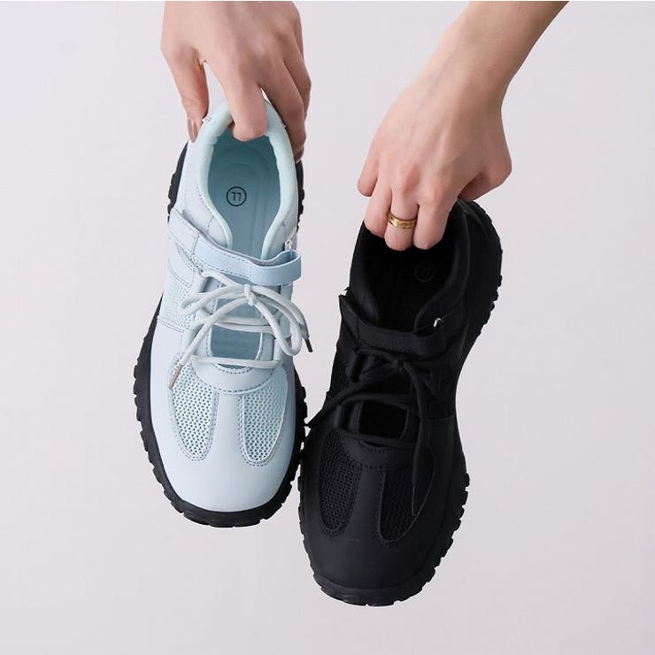 やわらかソールレースアップベルトスニーカー | VIVIAN COLLECTION | 詳細画像5 