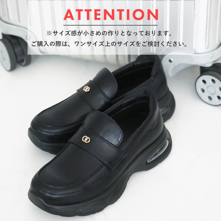 エアー底ゴールドモチーフスニーカーローファー | VIVIAN COLLECTION | 詳細画像5 