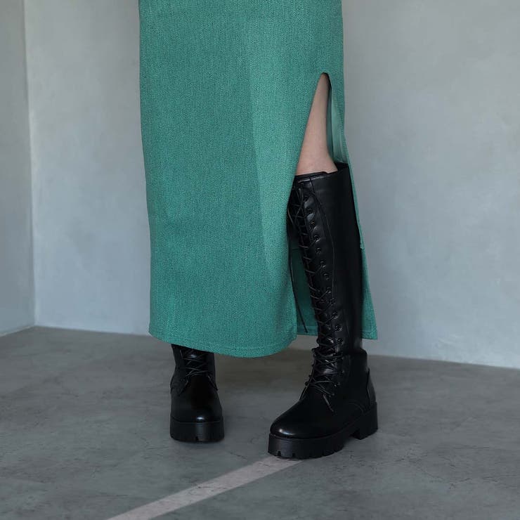 ヴィヴィアンウエストウッドロングブーツレースアップワインレッド35