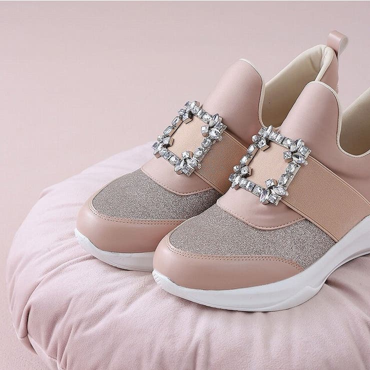 ビジューバックルゴムスリッポンスニーカー | VIVIAN COLLECTION | 詳細画像18 