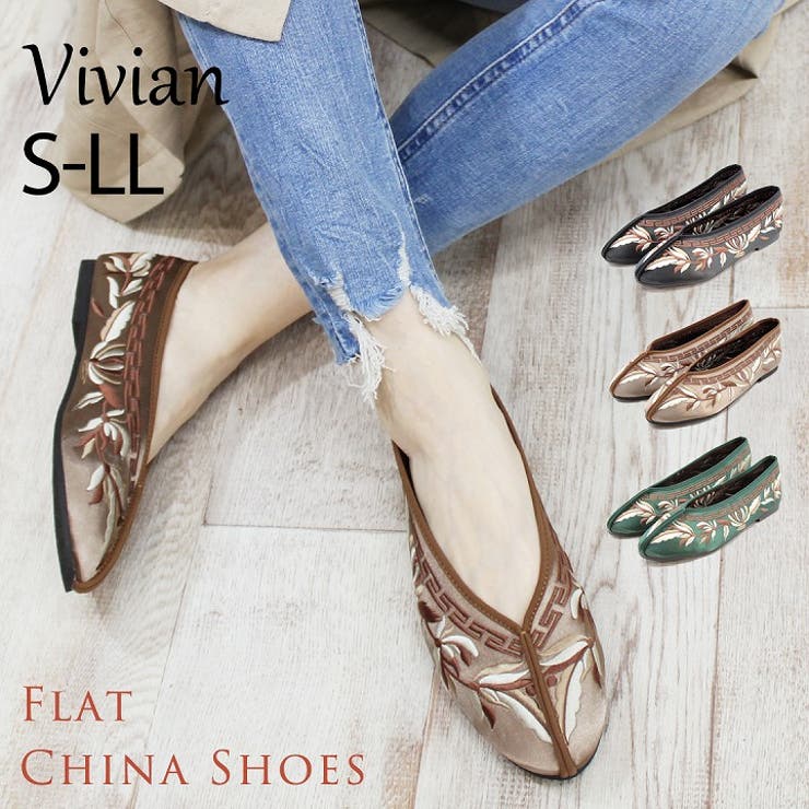 Vivian チャイナシューズ 刺繍[品番：VIVS0000811]｜VIVIAN Collection