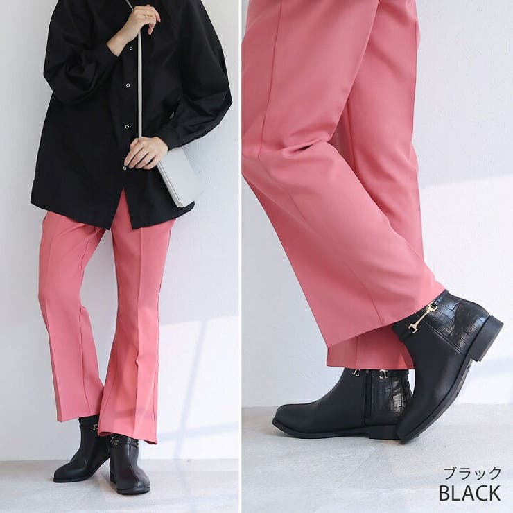 軽量ソール＆ローヒールサイドビット付きショートブーツ | VIVIAN COLLECTION | 詳細画像11 