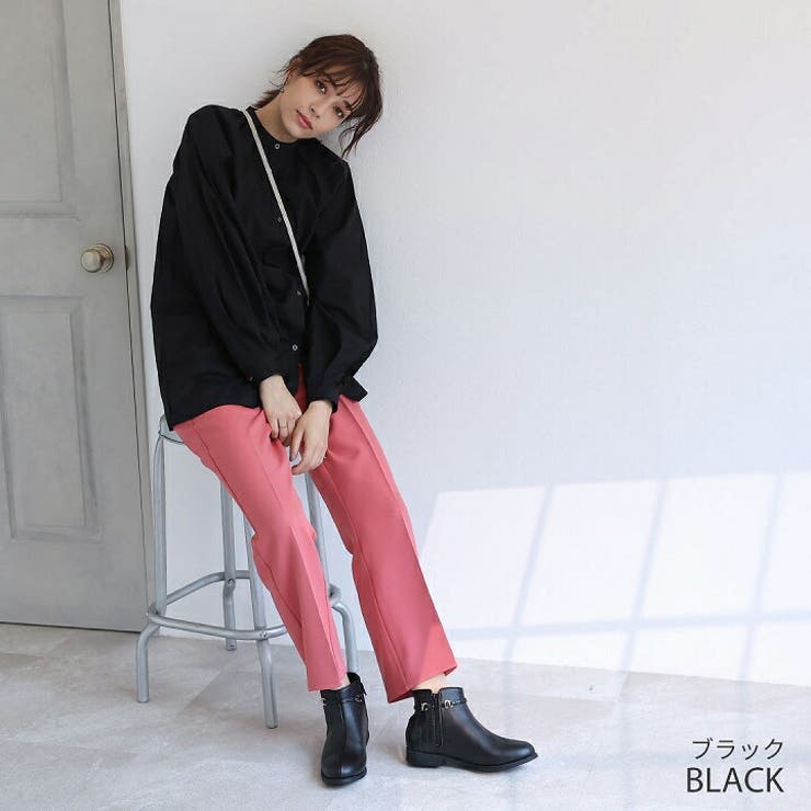 軽量ソール＆ローヒールサイドビット付きショートブーツ | VIVIAN COLLECTION | 詳細画像15 