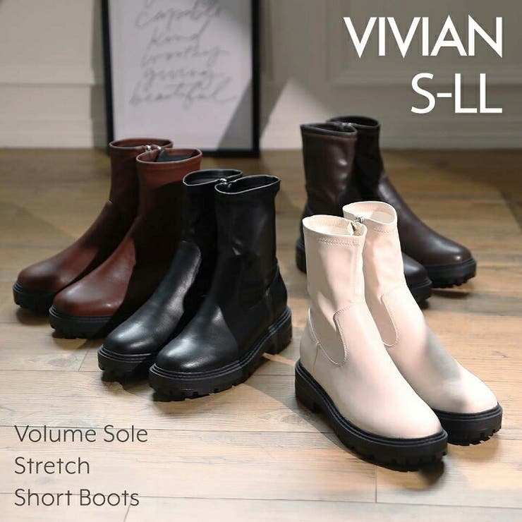 22年秋冬再販 ブーツ レディース[品番：VIVS0009646]｜VIVIAN Collection （ヴィヴィアンコレクション ）のレディース ファッション通販｜SHOPLIST（ショップリスト）