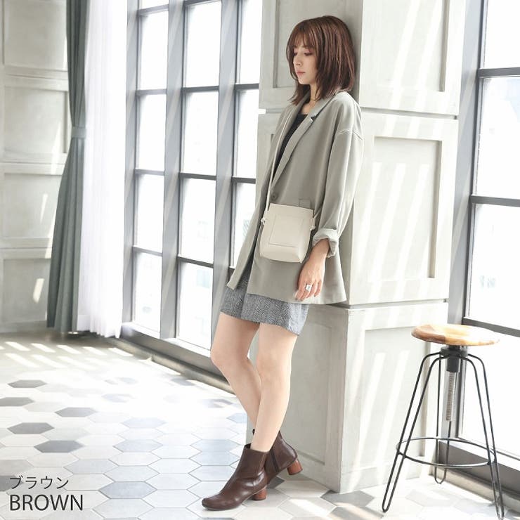 ウッド柄ヒールショートブーツ | VIVIAN COLLECTION | 詳細画像15 