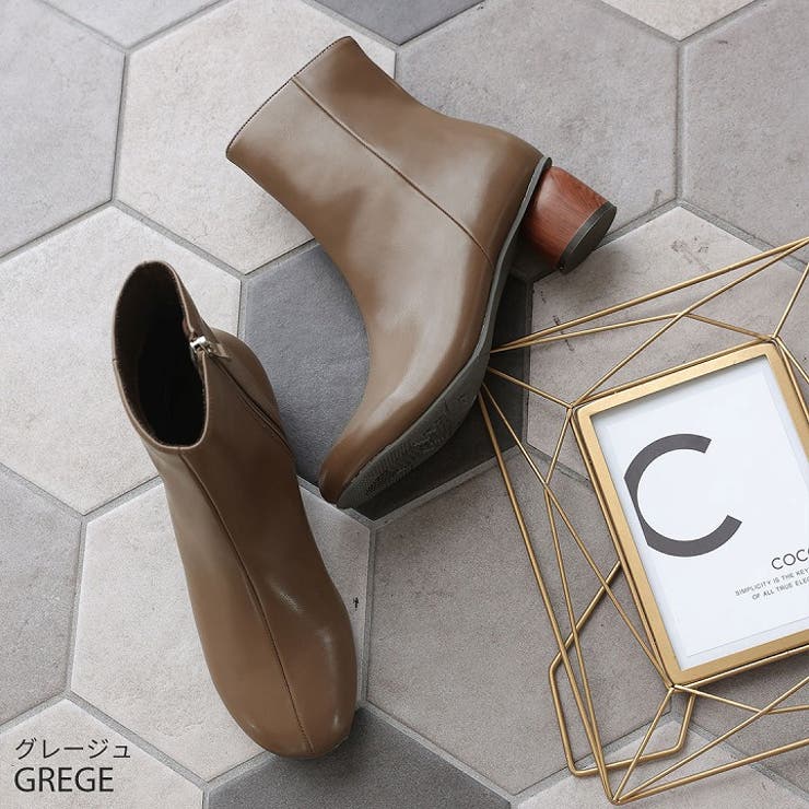 ウッド柄ヒールショートブーツ | VIVIAN COLLECTION | 詳細画像17 