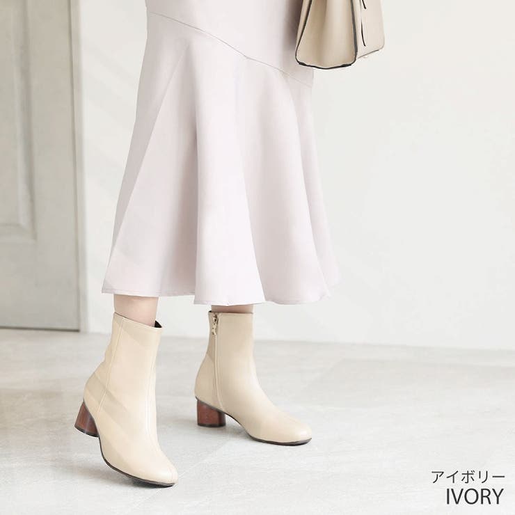 ウッド柄ヒールショートブーツ | VIVIAN COLLECTION | 詳細画像18 