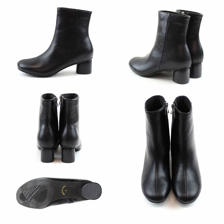 ウッド柄ヒールショートブーツ | VIVIAN COLLECTION | 詳細画像3 