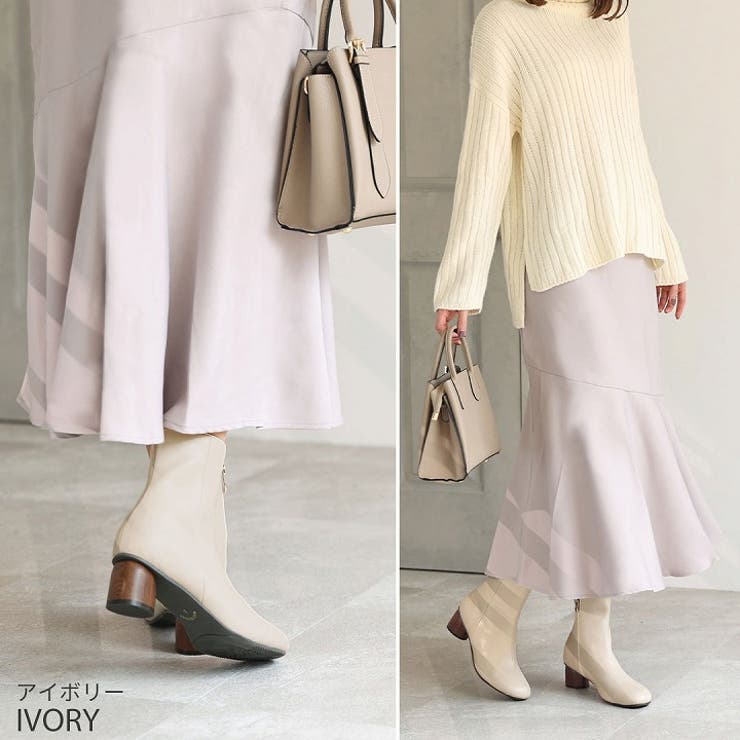 ウッド柄ヒールショートブーツ | VIVIAN COLLECTION | 詳細画像10 