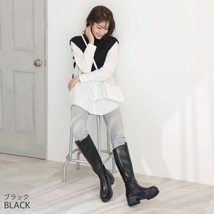 厚底サイドゴアロングブーツ | VIVIAN COLLECTION | 詳細画像12 