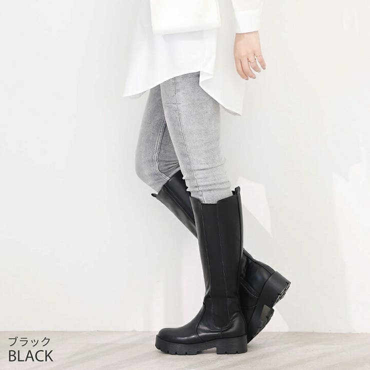 厚底サイドゴアロングブーツ | VIVIAN COLLECTION | 詳細画像14 