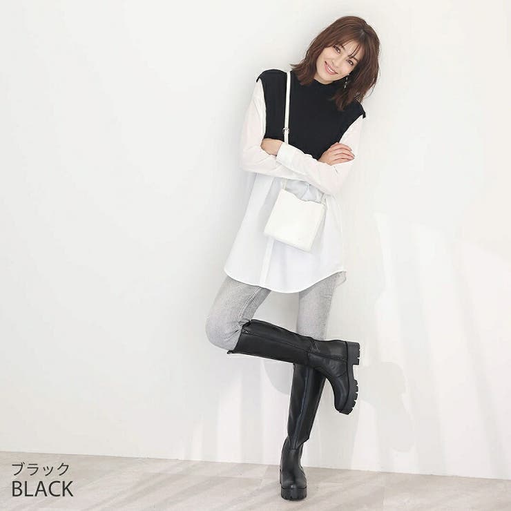 厚底サイドゴアロングブーツ | VIVIAN COLLECTION | 詳細画像16 