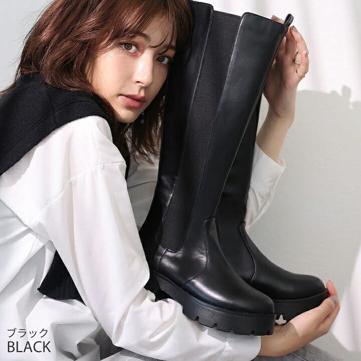 厚底サイドゴアロングブーツ | VIVIAN COLLECTION | 詳細画像18 