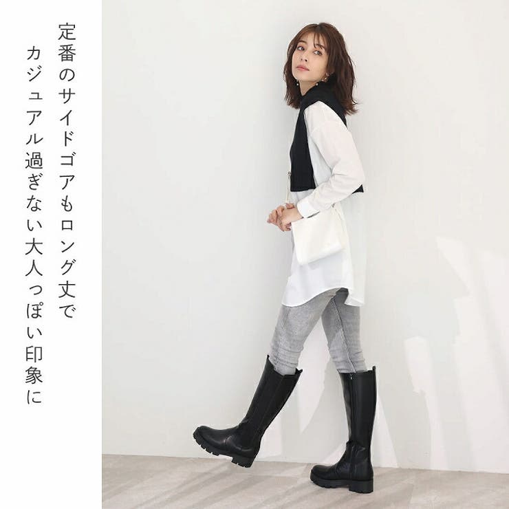 厚底サイドゴアロングブーツ | VIVIAN COLLECTION | 詳細画像5 