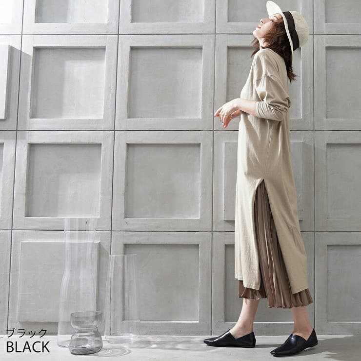 スクエアトゥセンターステッチデザインバブーシュ[品番