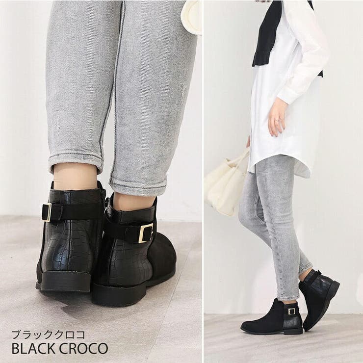 軽量ソール&ローヒールベルテッドショートブーツ | VIVIAN COLLECTION | 詳細画像13