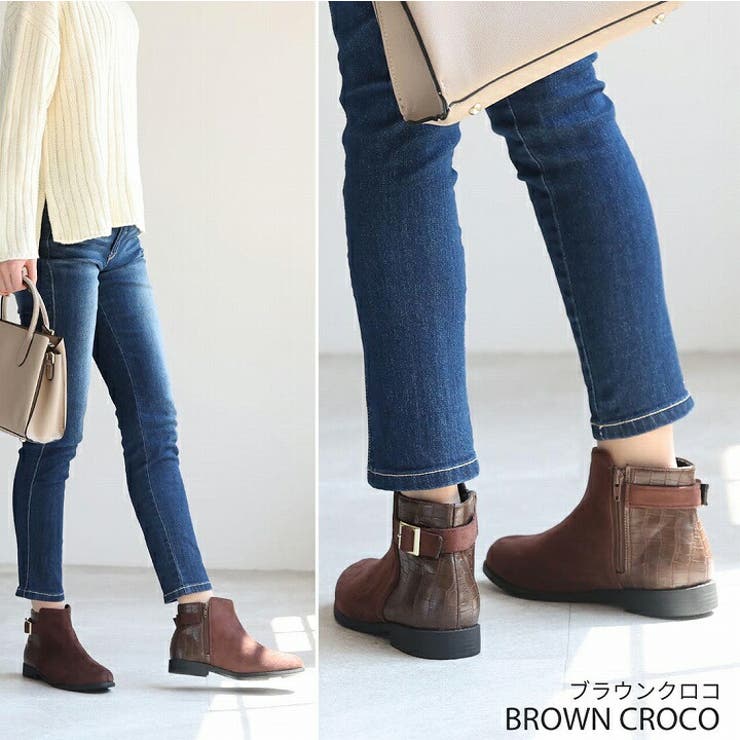 軽量ソール&ローヒールベルテッドショートブーツ | VIVIAN COLLECTION | 詳細画像14