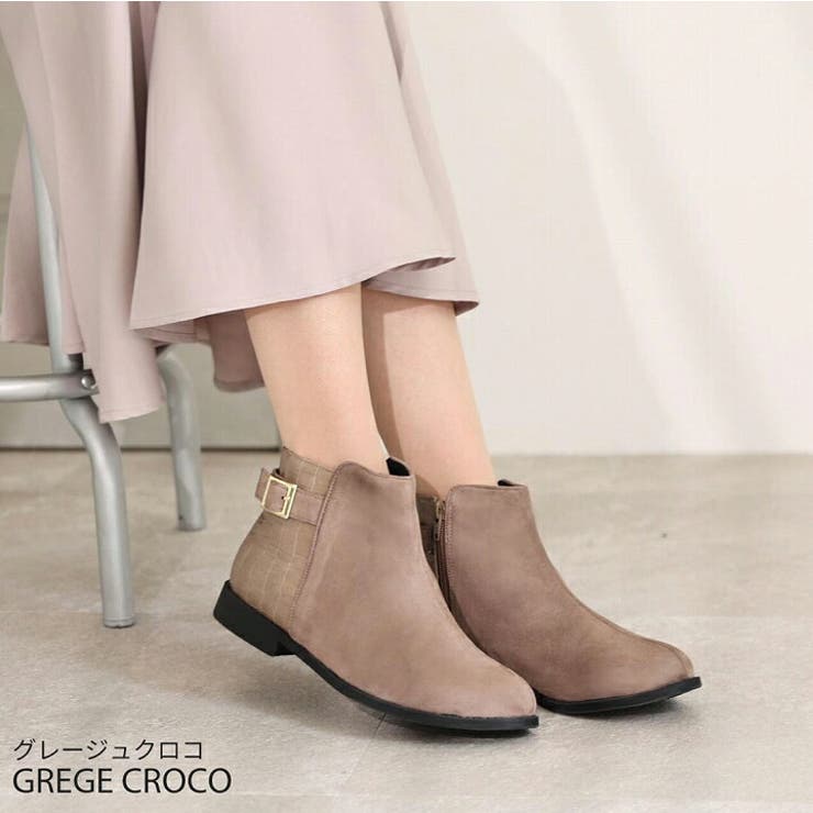 軽量ソール&ローヒールベルテッドショートブーツ | VIVIAN COLLECTION | 詳細画像15