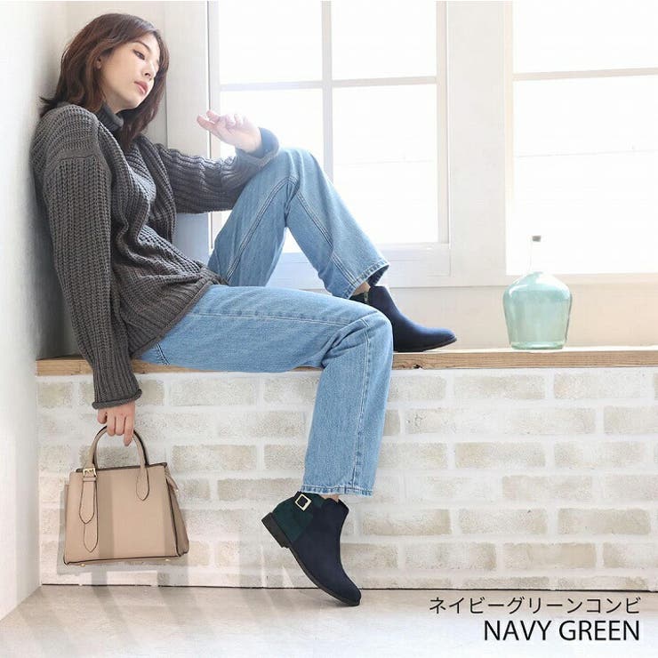 軽量ソール&ローヒールベルテッドショートブーツ | VIVIAN COLLECTION | 詳細画像17