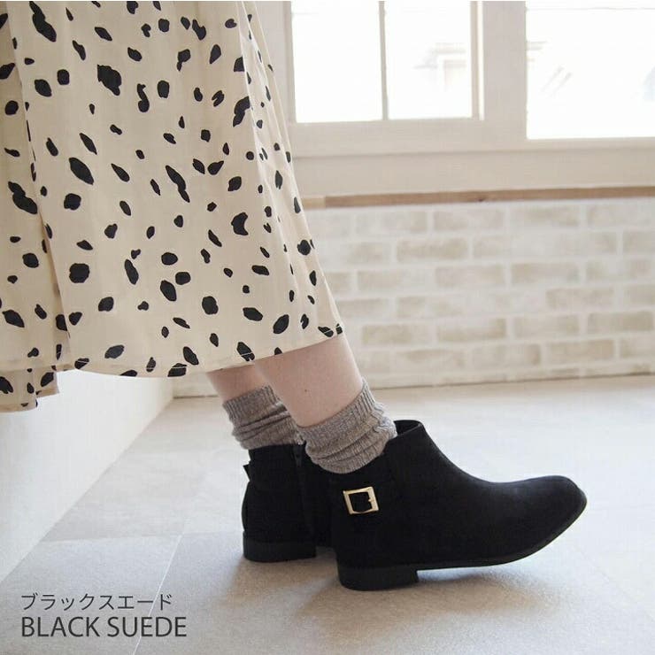 軽量ソール&ローヒールベルテッドショートブーツ | VIVIAN COLLECTION | 詳細画像18