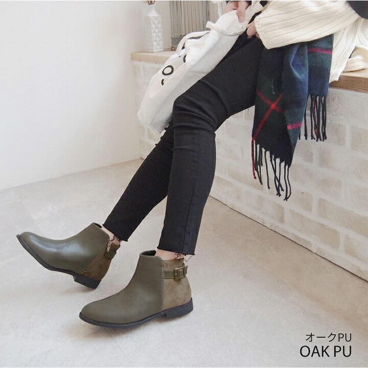 軽量ソール&ローヒールベルテッドショートブーツ | VIVIAN COLLECTION | 詳細画像20