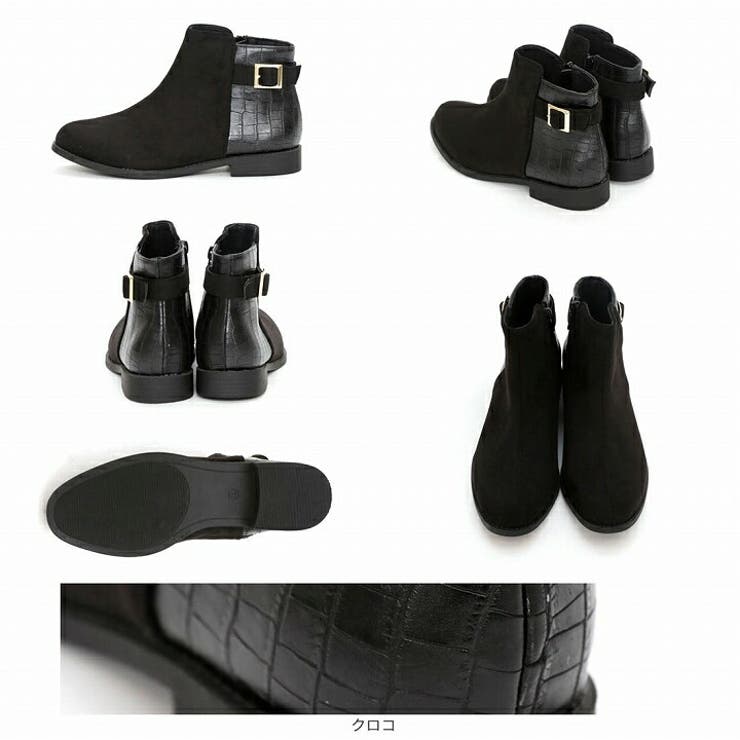 軽量ソール&ローヒールベルテッドショートブーツ | VIVIAN COLLECTION | 詳細画像4