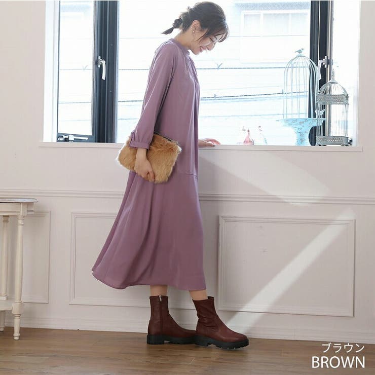 厚底ストレッチショートブーツ[品番：VIVS0009646]｜VIVIAN