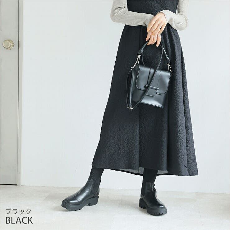 厚底ニットミドルブーツ[品番：VIVS0009847]｜VIVIAN COLLECTION