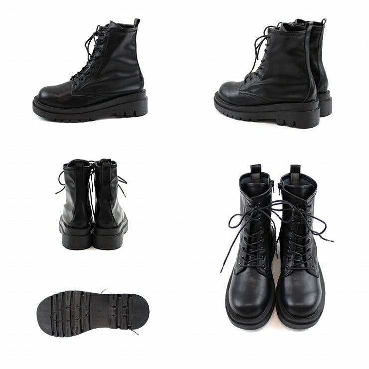 厚底レースアップストレッチショートブーツ | VIVIAN COLLECTION | 詳細画像3 