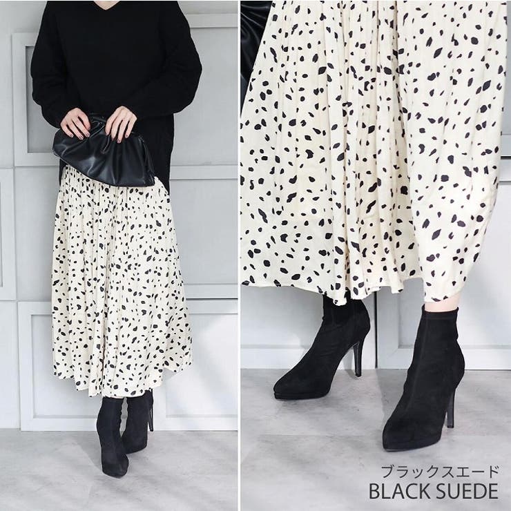 ポインテッドトゥプラットフォームストレッチショートブーツ | VIVIAN COLLECTION | 詳細画像11