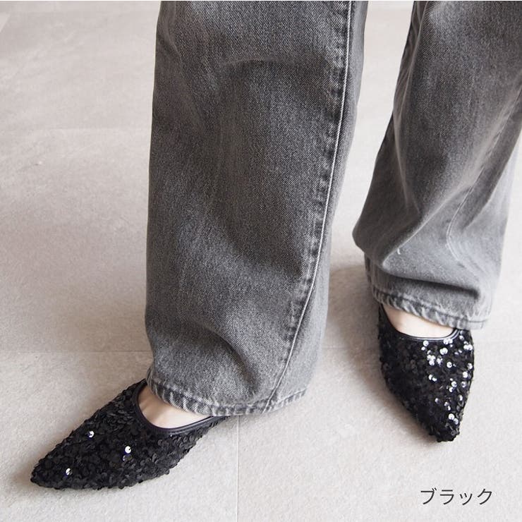 ポインテッドトゥスパンコールミュール[品番:VIVS0009911 ポインテッドトゥスパンコールミュール[品番:VIVS0009911
