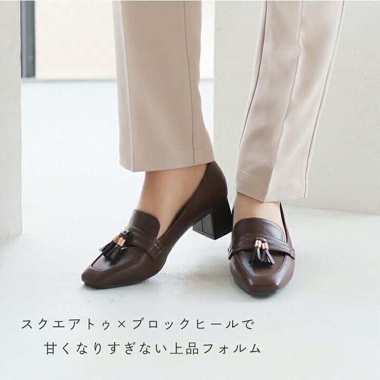【極美品】タニノクリスチー　タッセルローファー　ヒールローファー　パンプス 楽天市場】ローファー パンプス レディース 着用動画あり