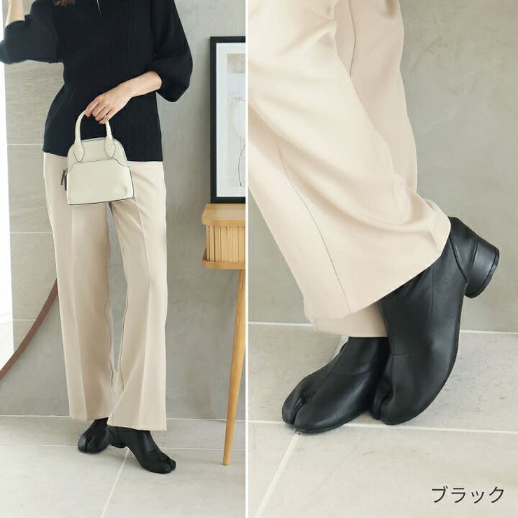 足袋デザインストレッチショートブーツ 袴ブーツ[品番