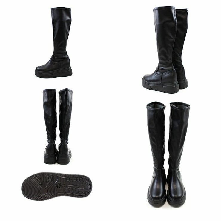 厚底ボリュームソールストレッチロングブーツ | VIVIAN COLLECTION | 詳細画像3 