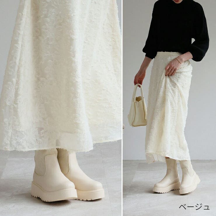 厚底ニットショートブーツ | VIVIAN COLLECTION | 詳細画像10 