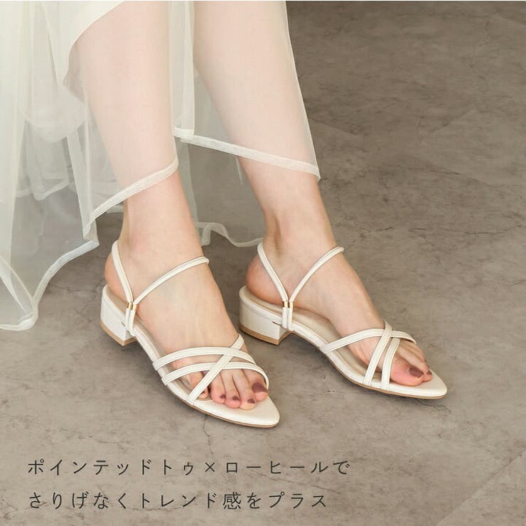 2WAYポインテッドトゥ華奢ストラップサンダル[品番：VIVS0009904]｜VIVIAN COLLECTION（ヴィヴィアンコレクション  ）のレディースファッション通販｜SHOPLIST（ショップリスト）