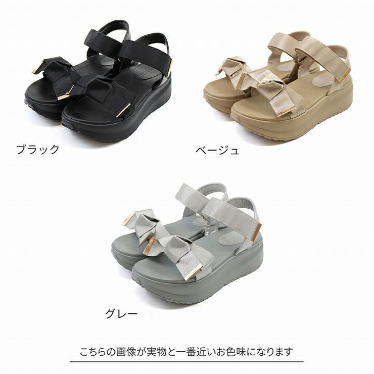 厚底リボンダッドスポーツサンダル | VIVIAN COLLECTION | 詳細画像2 