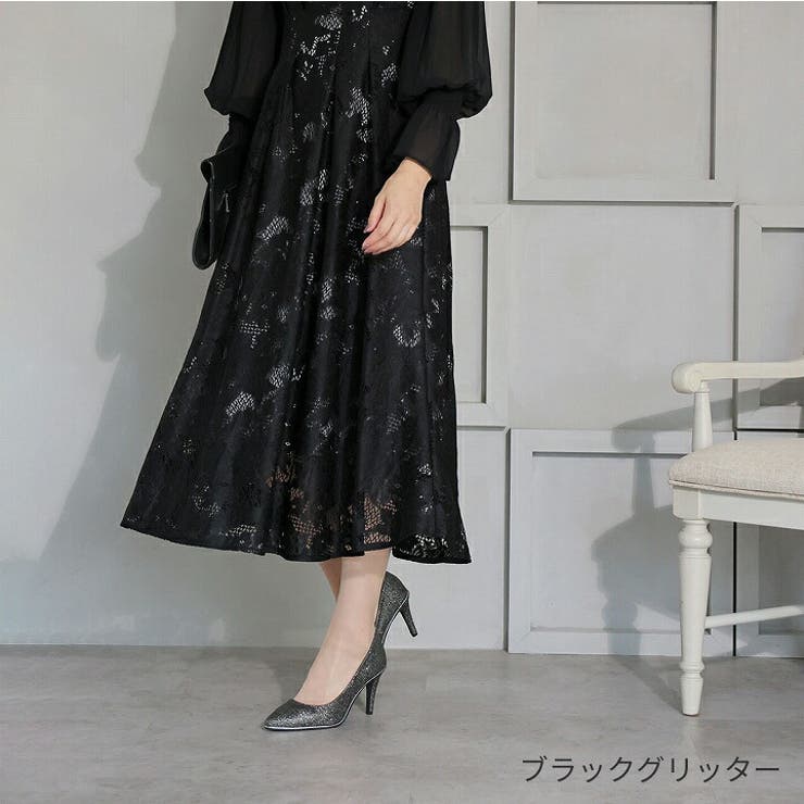 ピース付きグリッターパンプス | VIVIAN COLLECTION | 詳細画像15 