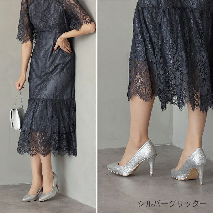 ピース付きグリッターパンプス | VIVIAN COLLECTION | 詳細画像9 